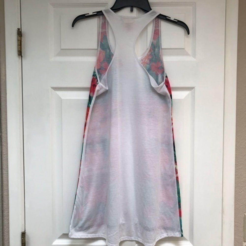 Ocean Pacific Multi Color/White Tank Top/Cover Up-Size M (7-9) - Picture 2 of 4